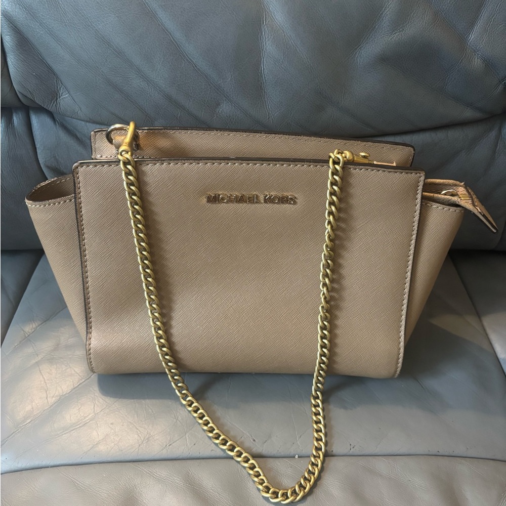 Tan Michael Kors purse